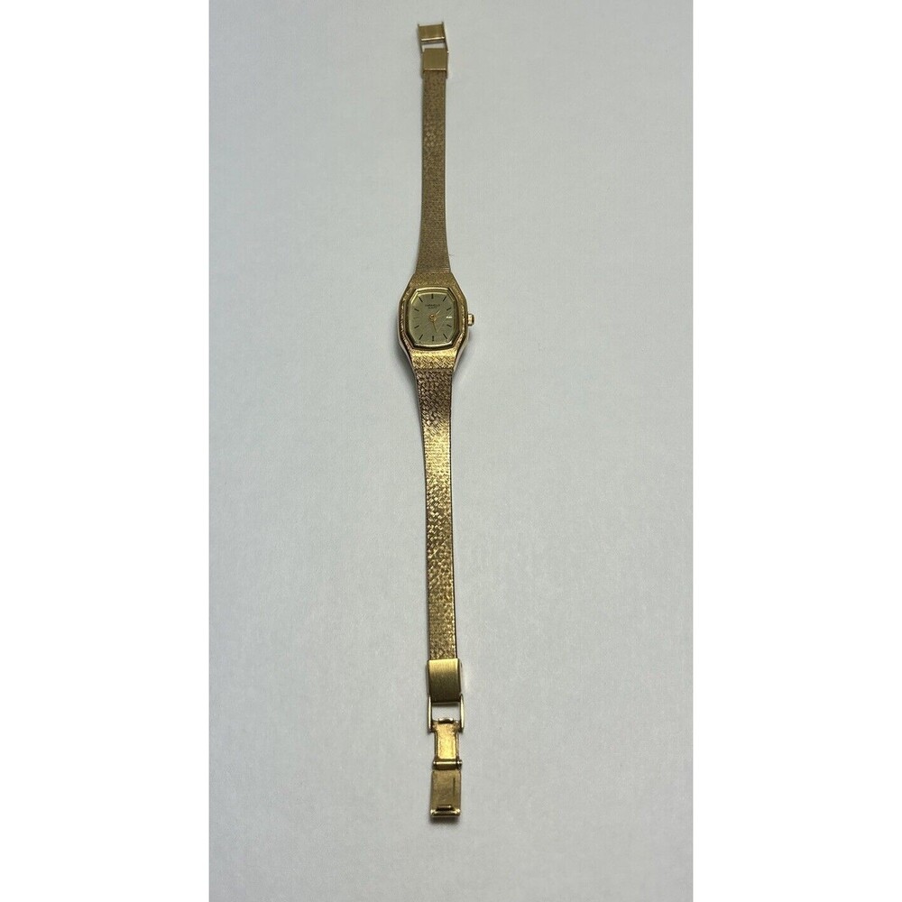 Vtg Caravelle by Bulova P9 Quartz Watch Women Gold Tone New Battery